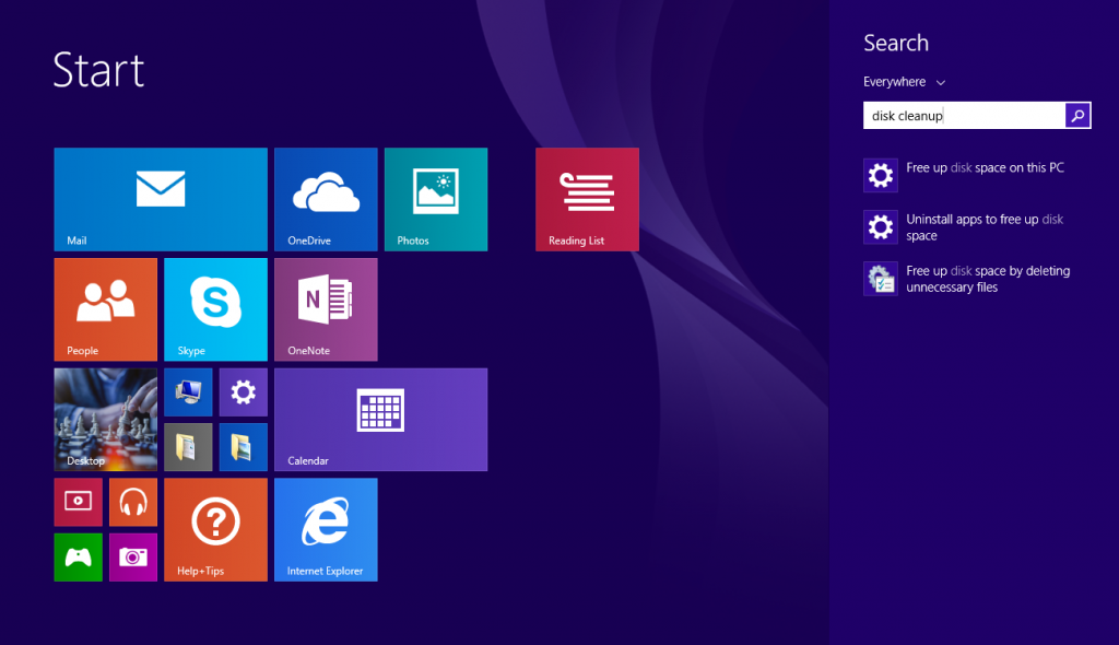 disk cleanup