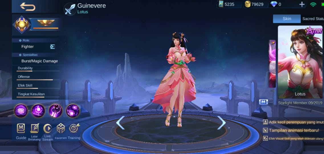 Urutan Skin Starlight Mobile Legends 2019