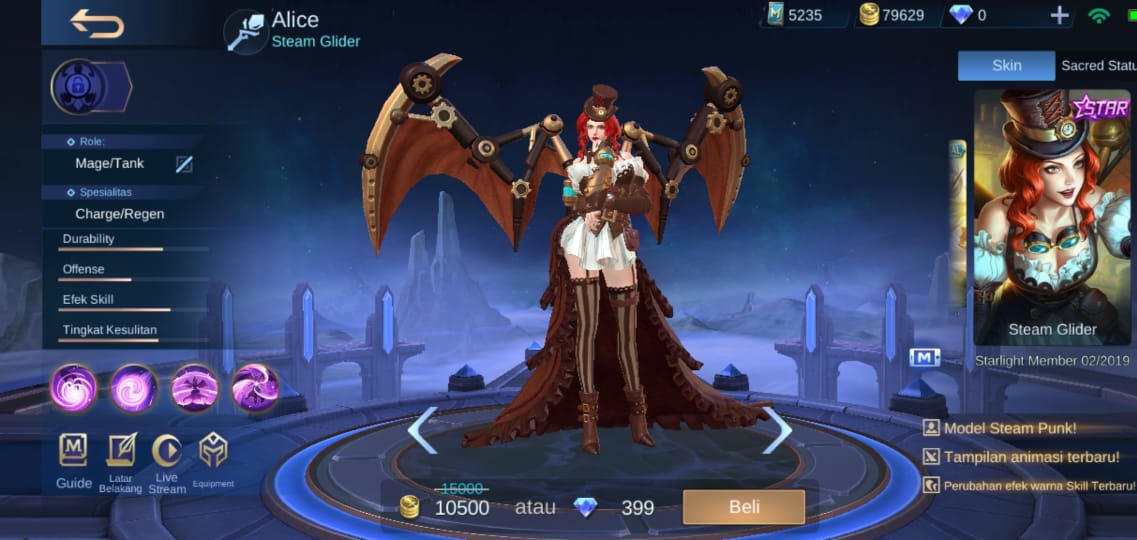 Urutan Skin Starlight Mobile Legends 2019