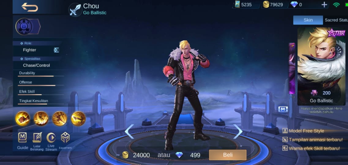 Urutan Skin Starlight Mobile Legends 2019