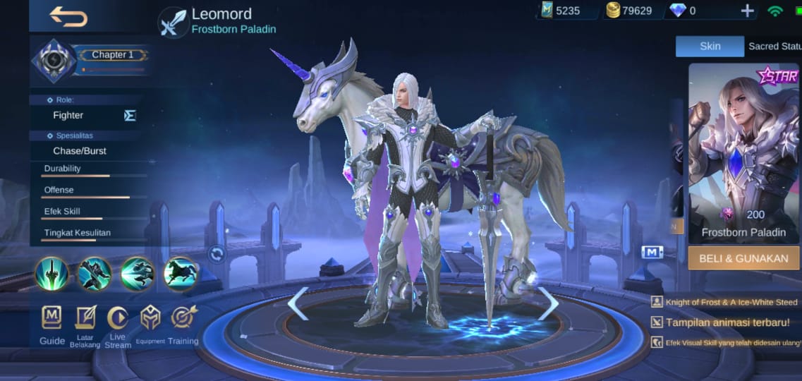 Urutan Skin Starlight Mobile Legends 2019