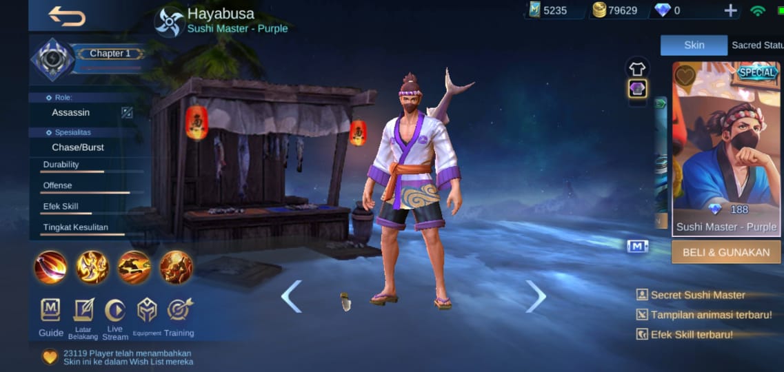 Painted Skin Mobile Legends