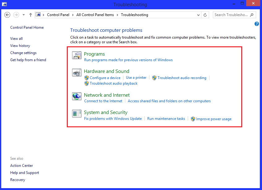 troubleshooting