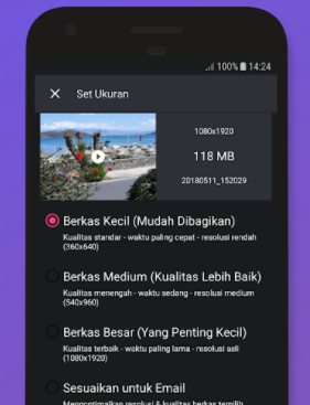 cara untuk mengecilkan ukuran video