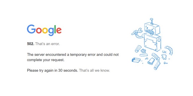 jenis error di Internet