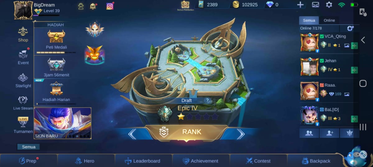 Cara Top-up Diamond Mobile Legends