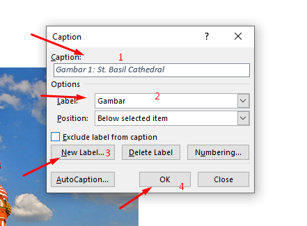 Cara Menyisipkan Caption Gambar Di Miscrosoft Word