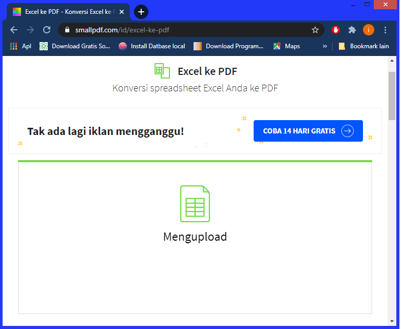 excel ke pdf