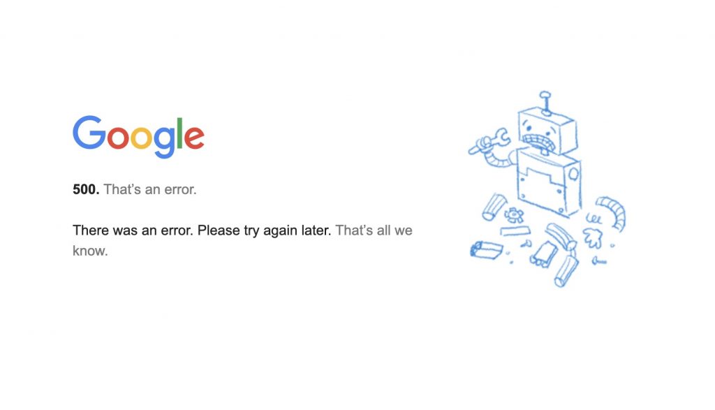 kode error 500
