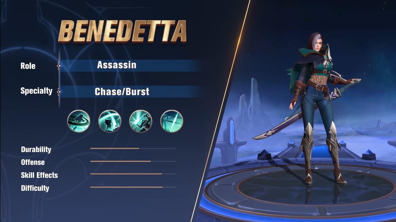 Build dan Skill Benedetta Mobile Legends