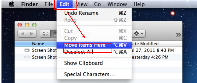 Cara Cut File dan Folder Di MacBook
