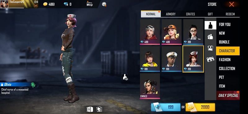 Karakter Free Fire