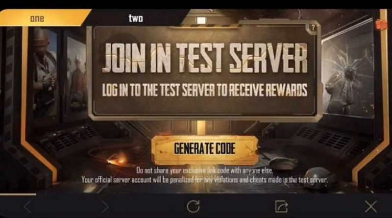 PUBG Mobile test server