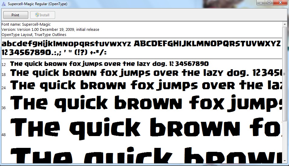 Download Font COC
