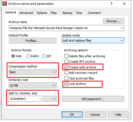 Kompres File Rar Ukuran Kecil