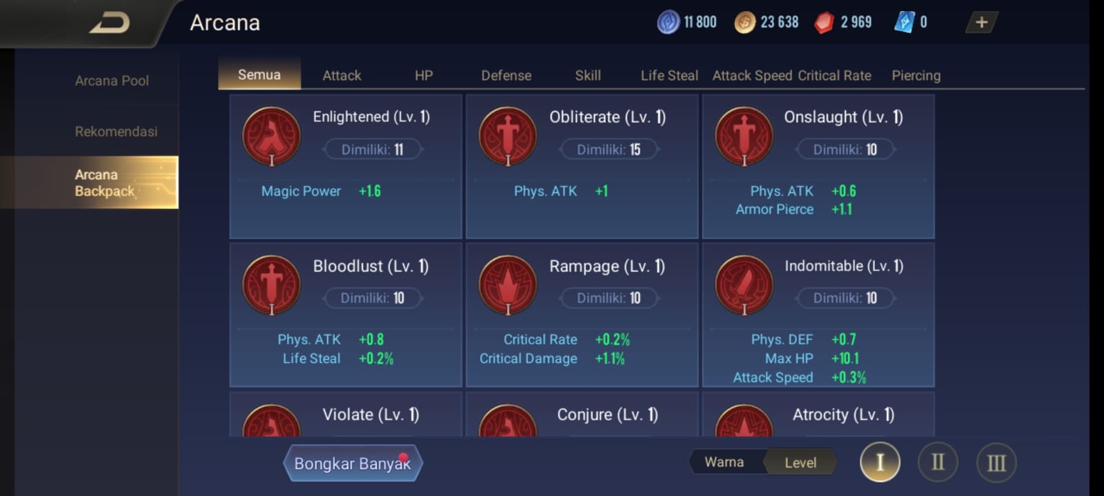 List Arcana AOV Terlengkap dengan Efek dan Hero
