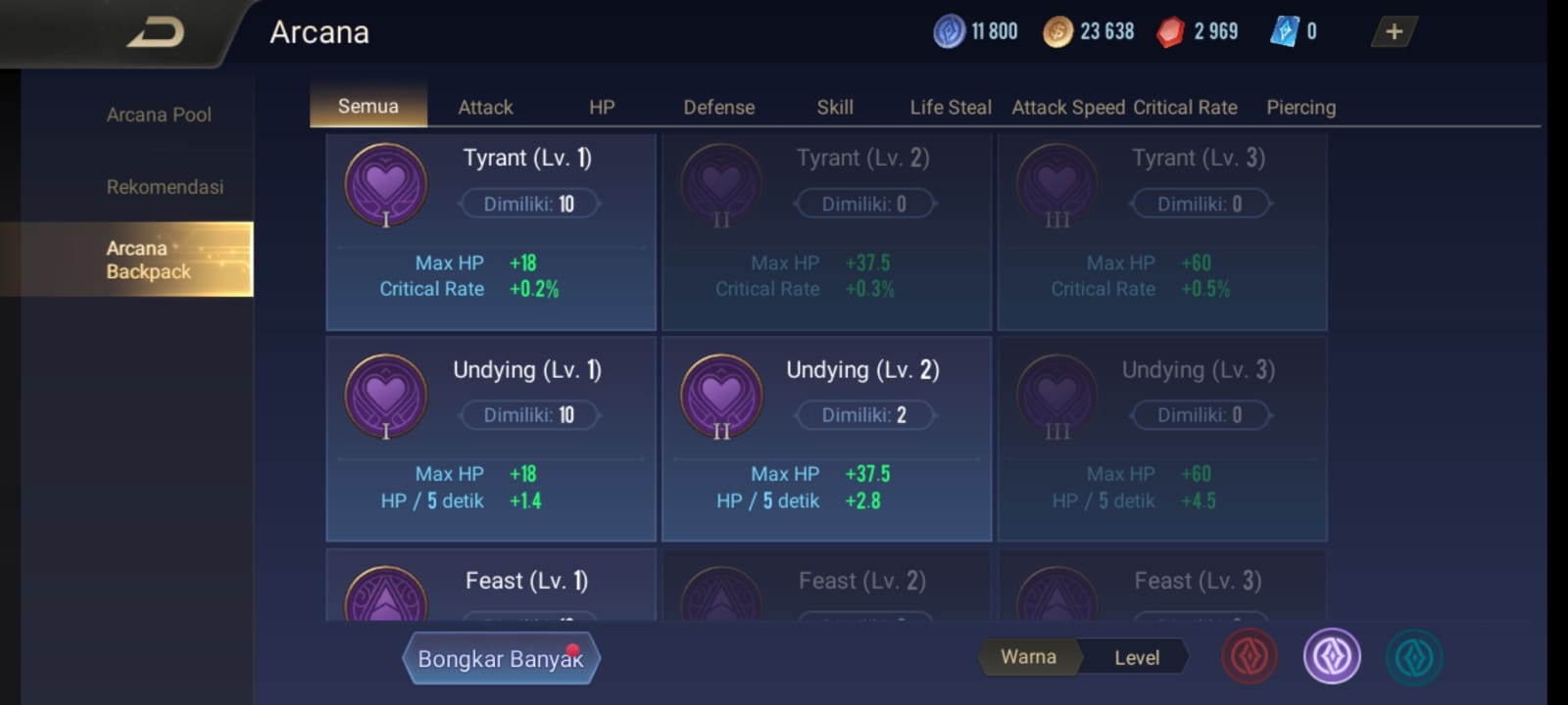 List Arcana AOV Terlengkap dengan Efek dan Hero