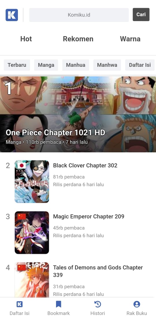 5 Situs Baca Komik Buat Para Pecinta Komik