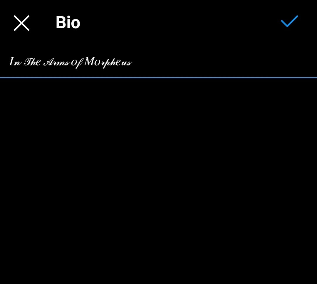 Edit Bio IG