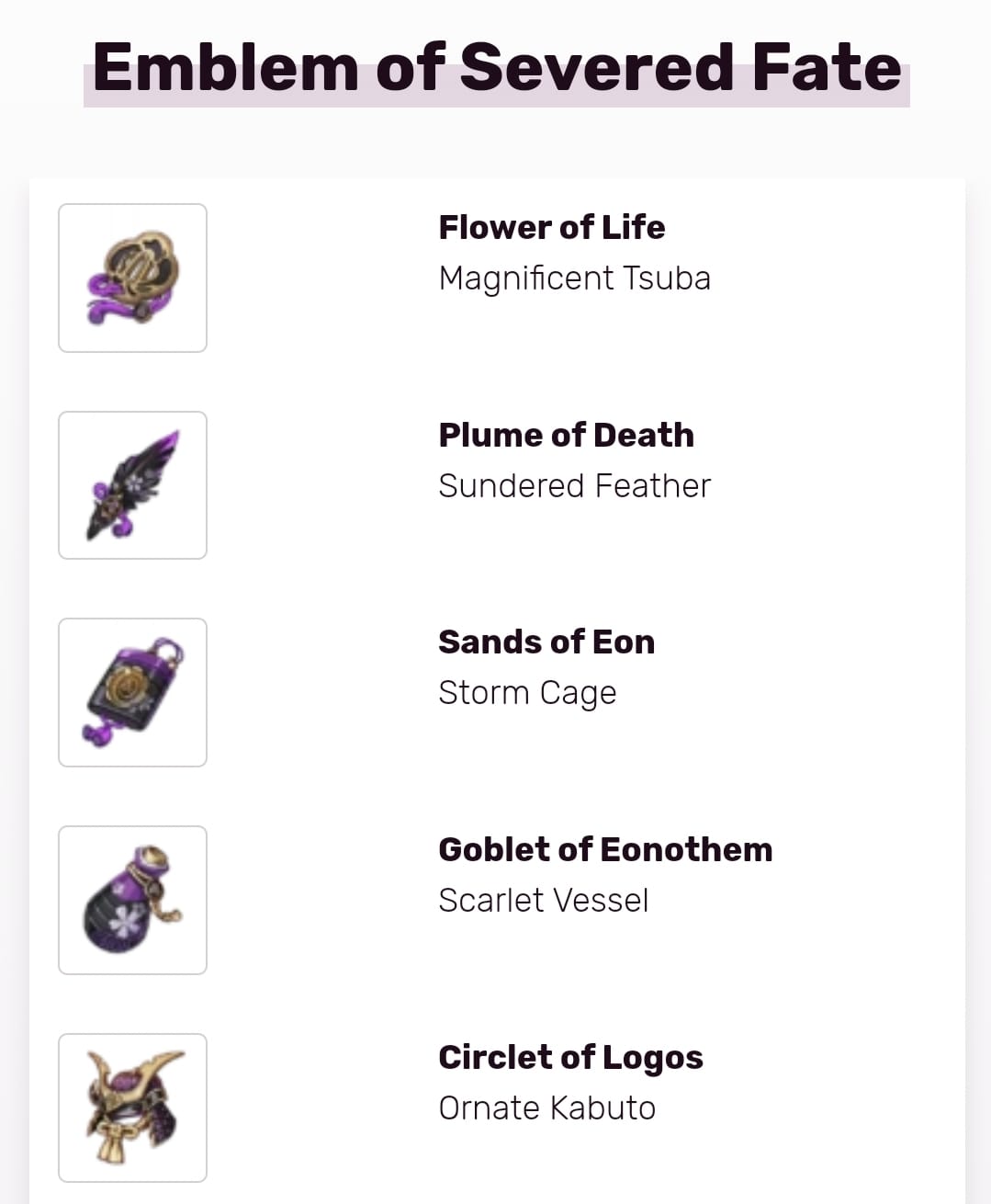 Emblem of Severed Fate