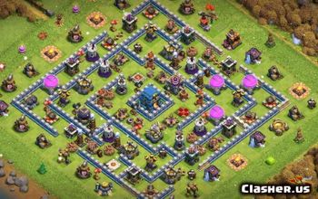 15 Rekomendasi Base TH 12 COC, Musuh Auto Surrender!