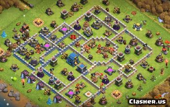 15 Rekomendasi Base TH 12 COC, Musuh Auto Surrender!