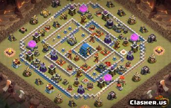 15 Rekomendasi Base TH 12 COC, Musuh Auto Surrender!