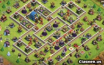 15 Rekomendasi Base TH 12 COC, Musuh Auto Surrender!