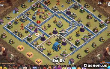 15 Rekomendasi Base TH 12 COC, Musuh Auto Surrender!