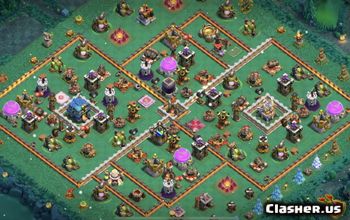 15 Rekomendasi Base TH 12 COC, Musuh Auto Surrender!