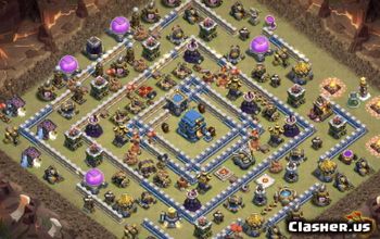 15 Rekomendasi Base TH 12 COC, Musuh Auto Surrender!