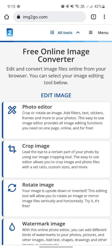 Pilih Menu Resize Image