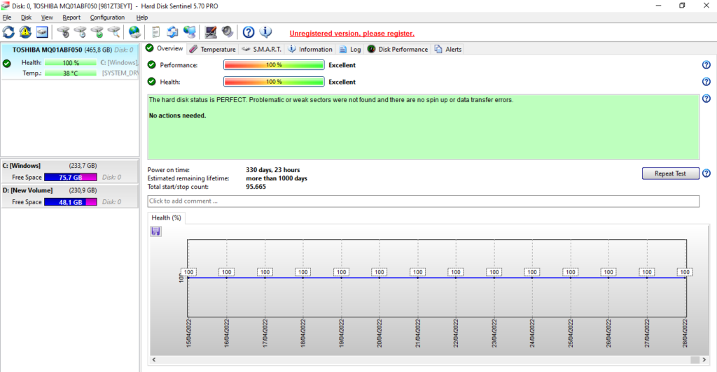 cara cek hardisk laptop