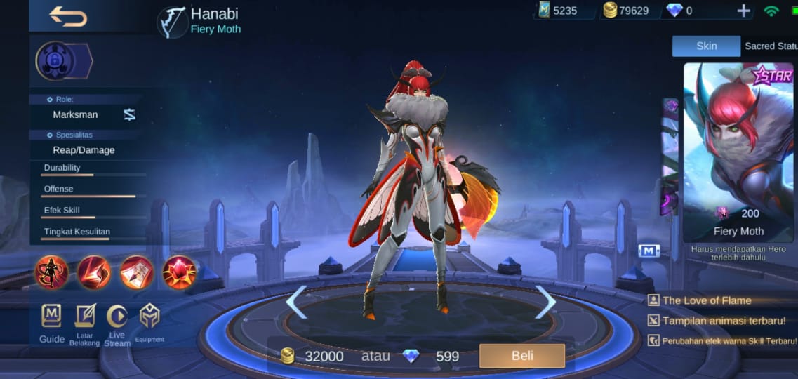 Urutan Skin Starlight Mobile Legends 2019