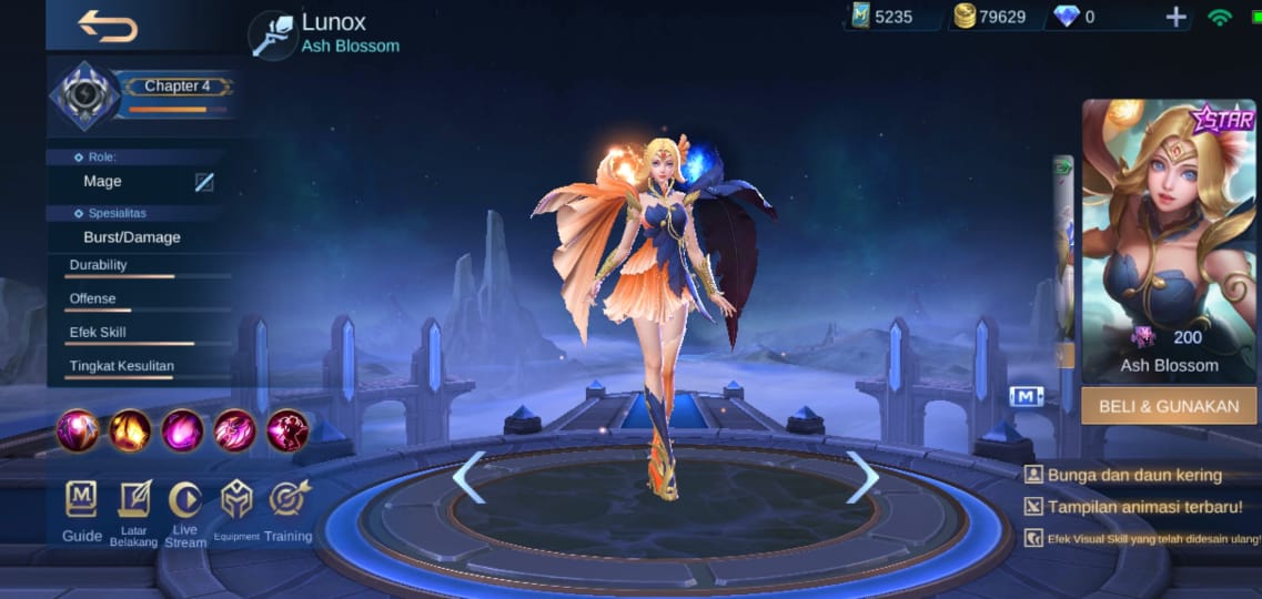 Urutan Skin Starlight Mobile Legends 2019