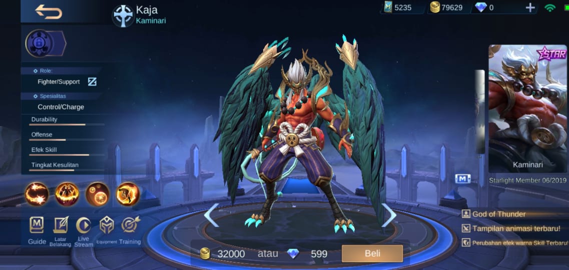 Urutan Skin Starlight Mobile Legends 2019