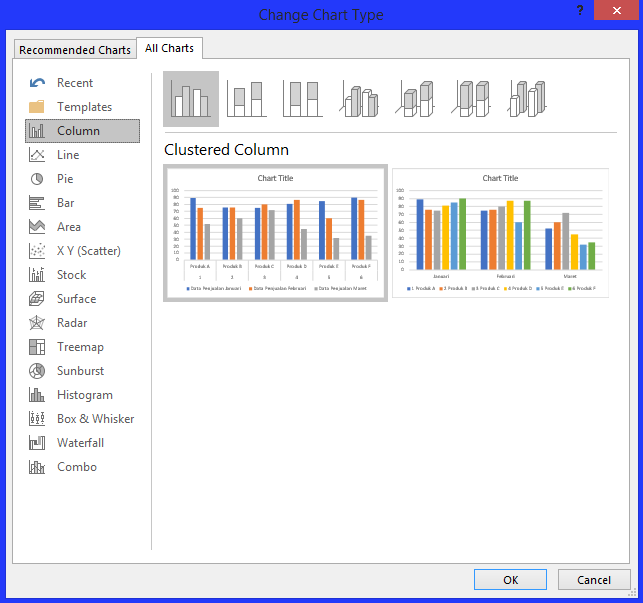 cara membuat grafik microsoft excel