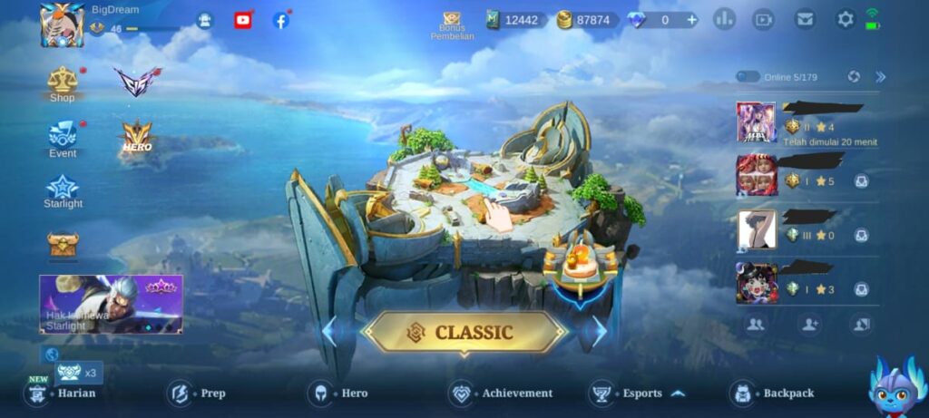 Cara Log Out Mobile Legends