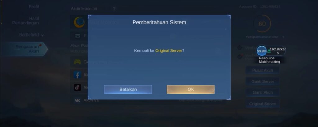 Cara Masuk Advance Server MLBB