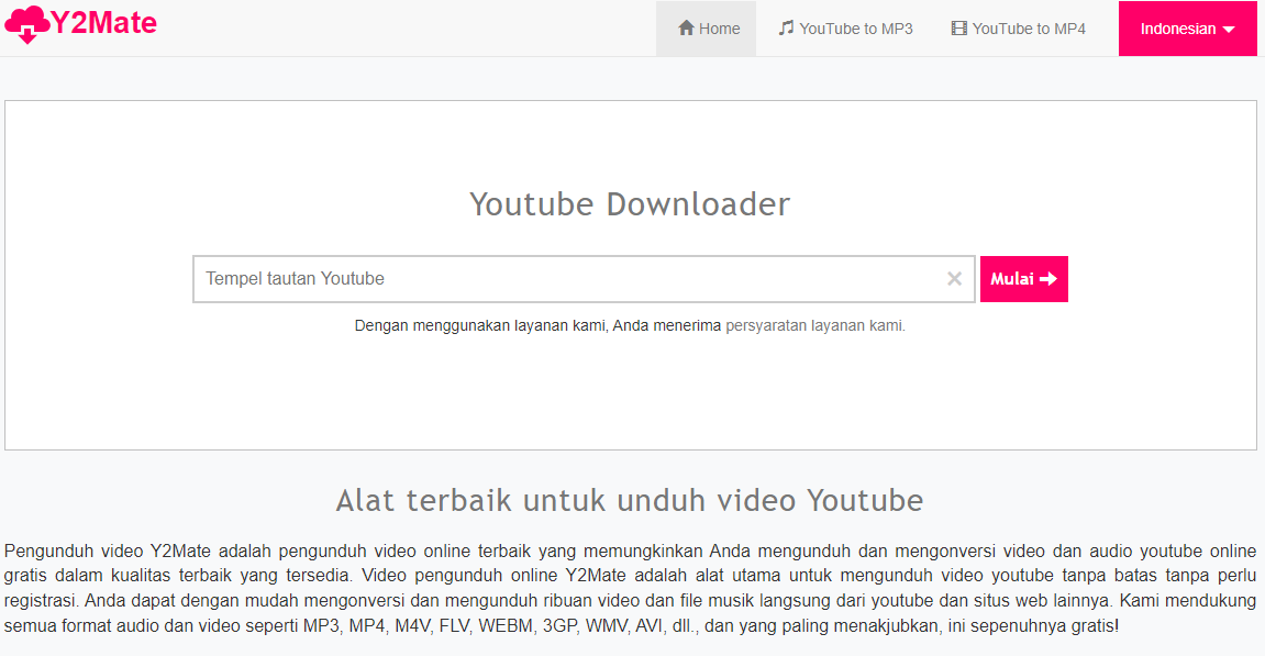 Cara Kerja dan Fitur Utama Y2Mate: Pengunduh Video YouTube Gratis Cara Kerja dan Fitur Utama Y2Mate: Pengunduh Video YouTube Gratis